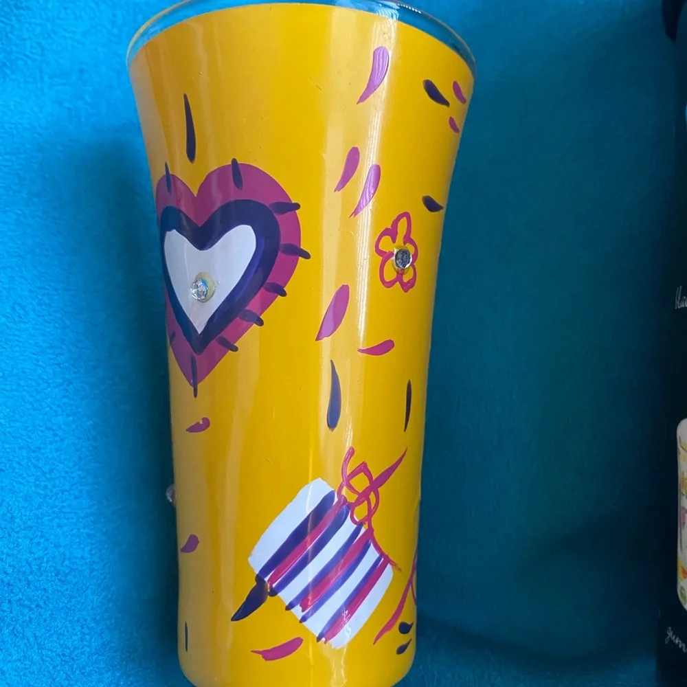 💖3/$21💖 NEW Lolita Birthday Girl Shot Glass - Vibrant Yellow and Pink